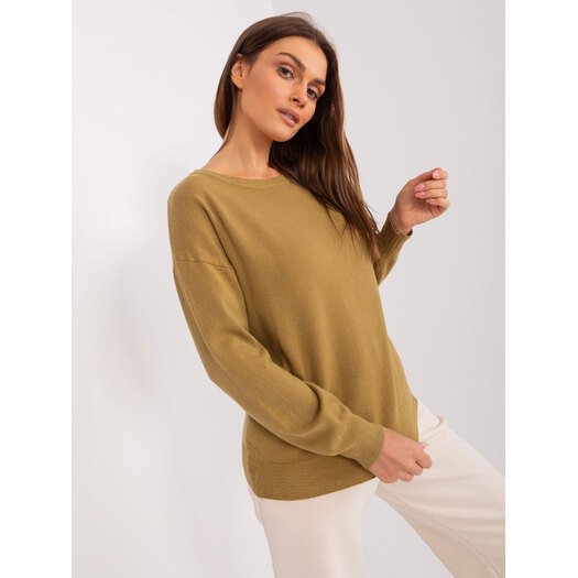 Sweter-AT-SW-2325.95P-oliwkowy