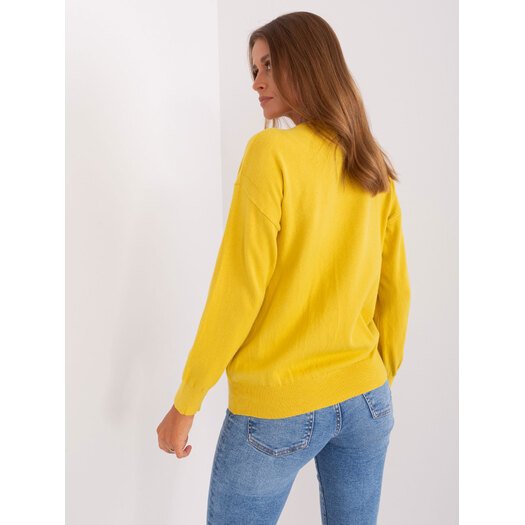 Sweter-AT-SW-2325.95P-żółty