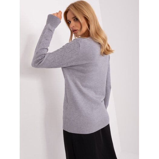 Sweter-AT-SW-232901.25X-szary