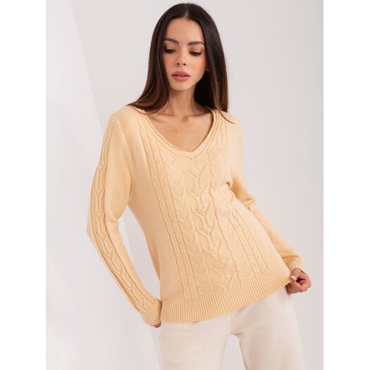 Sweter-AT-SW-2329.98P-beżowy