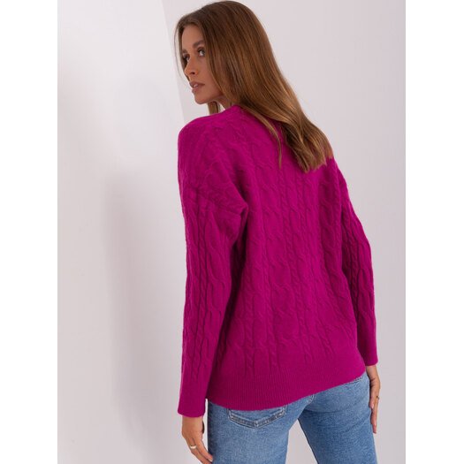 Sweter-AT-SW-2335.27-fioletowy