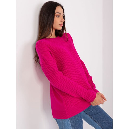 Sweter-AT-SW-2338.14P-fuksjowy