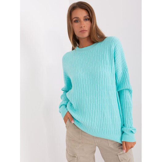 Sweter-AT-SW-2338.14P-mietowy