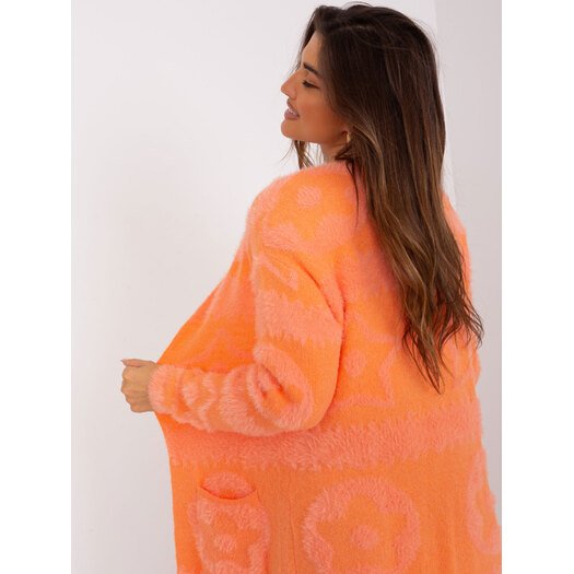 Sweter-AT-SW-234503.00P-pomarańczowy