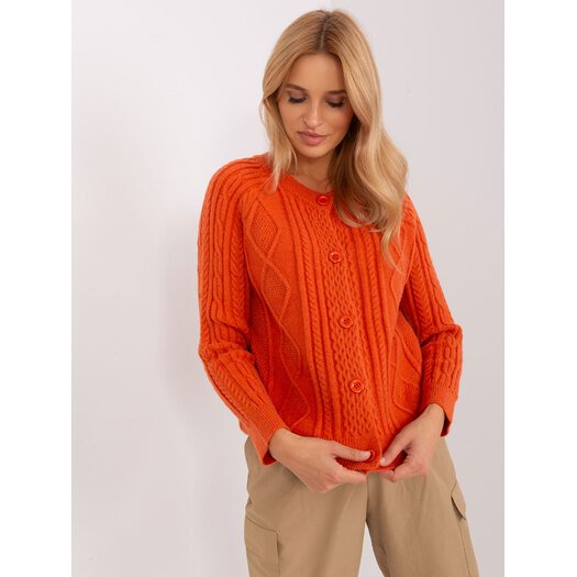 Sweter-AT-SW-2346-2.99P-pomarańczowy