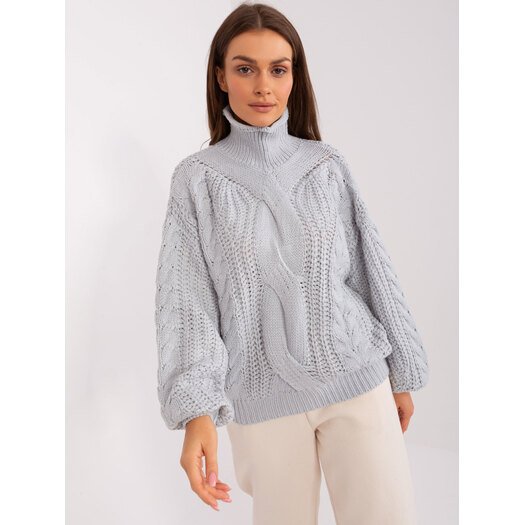 Sweter-AT-SW-2350.91P-szary