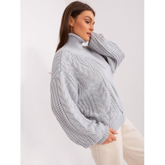 Sweter-AT-SW-2350.91P-szary