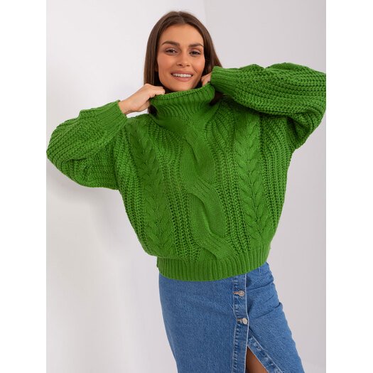 Sweter-AT-SW-2350.91P-zielony