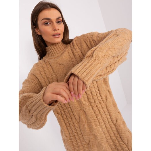 Sweter-AT-SW-2367-1.35P-camelowy