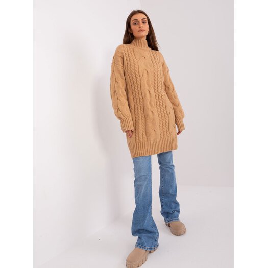 Sweter-AT-SW-2367-1.35P-camelowy