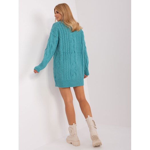 Sweter-AT-SW-2367-1.35P-turkusowy