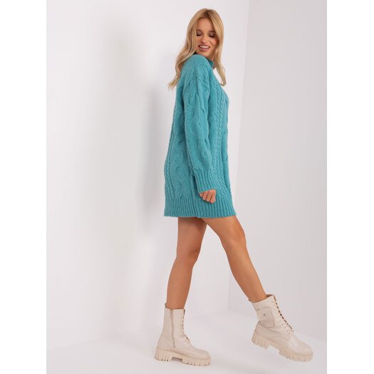 Sweter-AT-SW-2367-1.35P-turkusowy