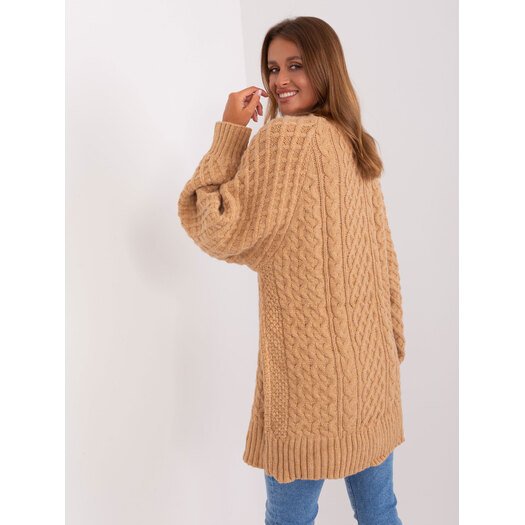 Sweter-AT-SW-2367-2.64P-camelowy