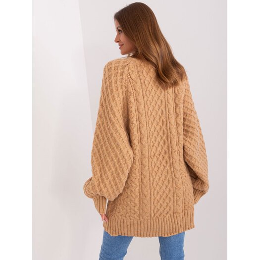 Sweter-AT-SW-2367-2.64P-camelowy