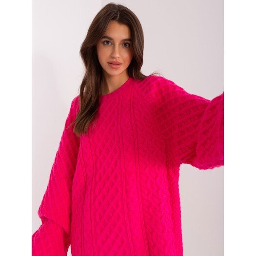 Sweter-AT-SW-2367-2.64P-fuksjowy