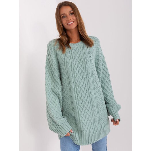 Sweter-AT-SW-2367-2.64P-mietowy