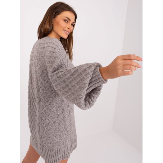 Sweter-AT-SW-2367-2.64P-szary