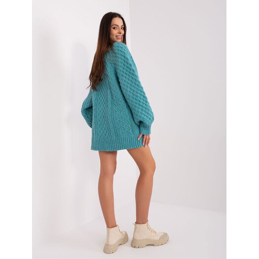 Sweter-AT-SW-2367-2.64P-turkusowy