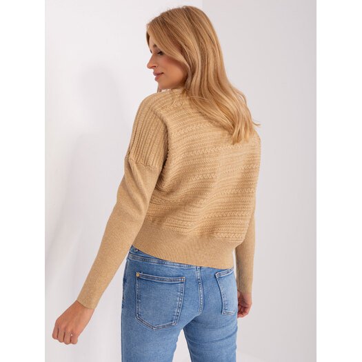 Sweter-AT-SW-2368.36X-camelowy