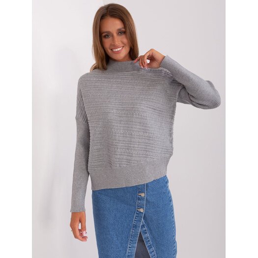 Sweter-AT-SW-2368.36X-szary