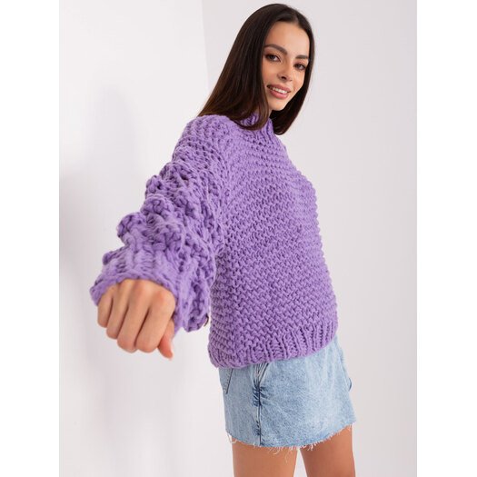Sweter-AT-SW-2382.97P-fioletowy