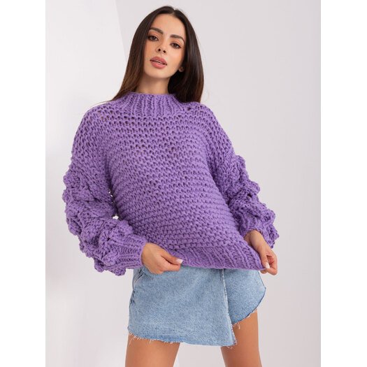 Sweter-AT-SW-2382.97P-fioletowy