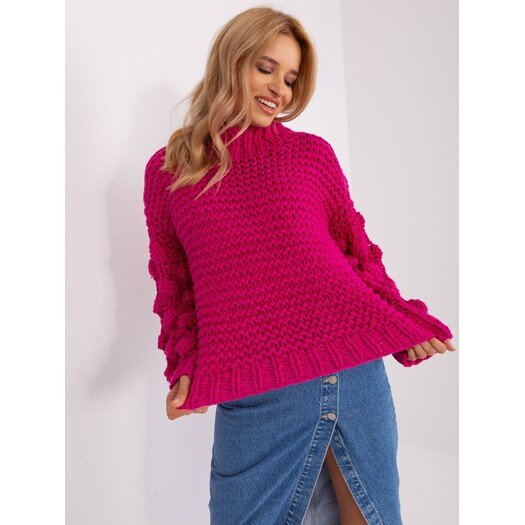 Sweter-AT-SW-2382.97P-fuksjowy