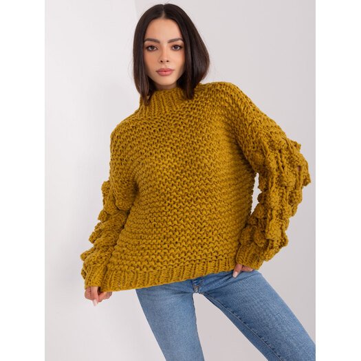 Sweter-AT-SW-2382.97P-oliwkowy