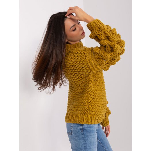 Sweter-AT-SW-2382.97P-oliwkowy