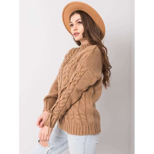 Sweter-CA-SW-3733.74-camelowy