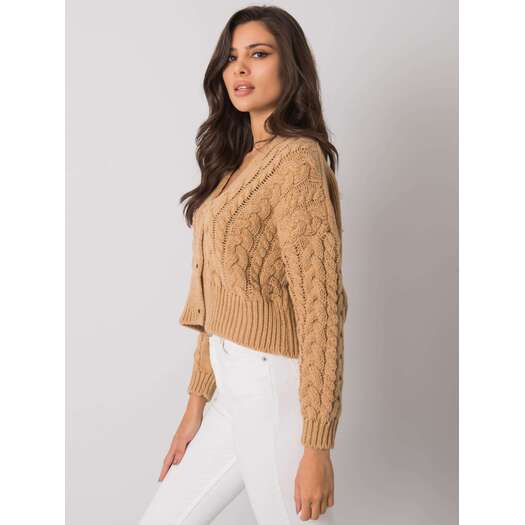 Sweter-D90031J90792A1-camelowy