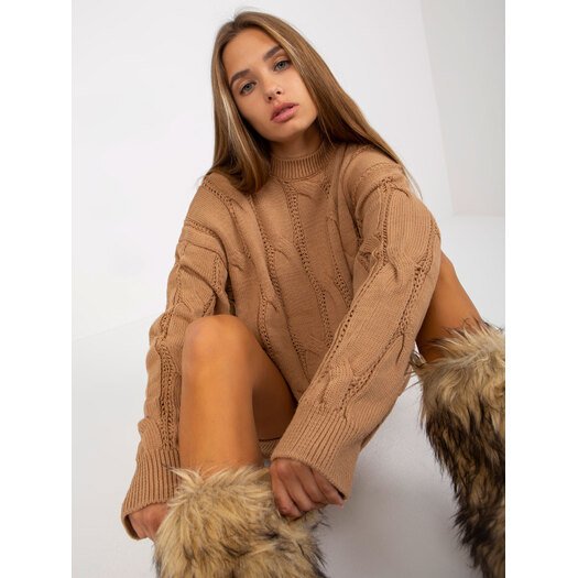 Sweter-LC-SW-0297.35P-camelowy