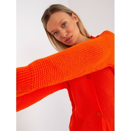 Sweter-LC-SW-0321.06X-pomarańczowy