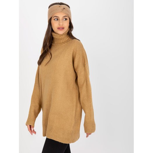 Sweter-LC-SW-0331.89P-camelowy