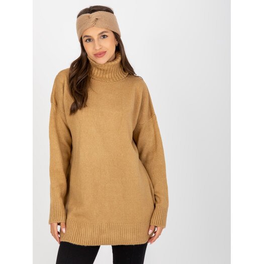 Sweter-LC-SW-0331.89P-camelowy