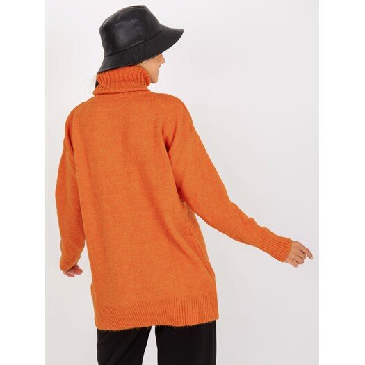 Sweter-LC-SW-0331.89P-ciemny pomarańczowy