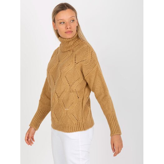 Sweter-LC-SW-3019.05P-camelowy