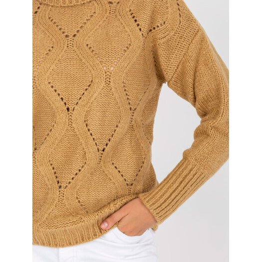 Sweter-LC-SW-3019.05P-camelowy