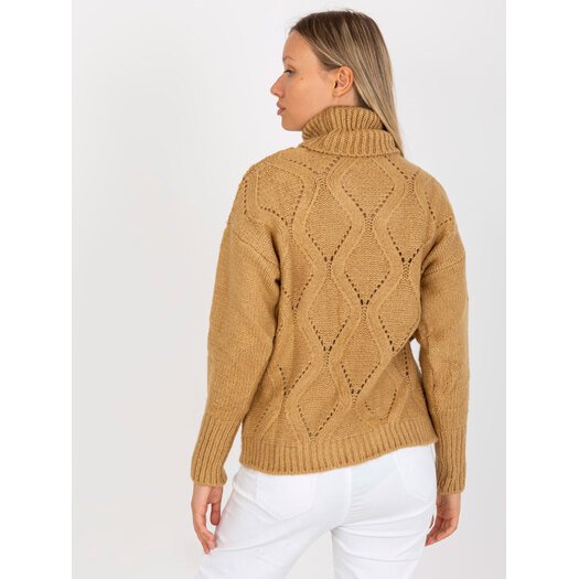 Sweter-LC-SW-3019.05P-camelowy