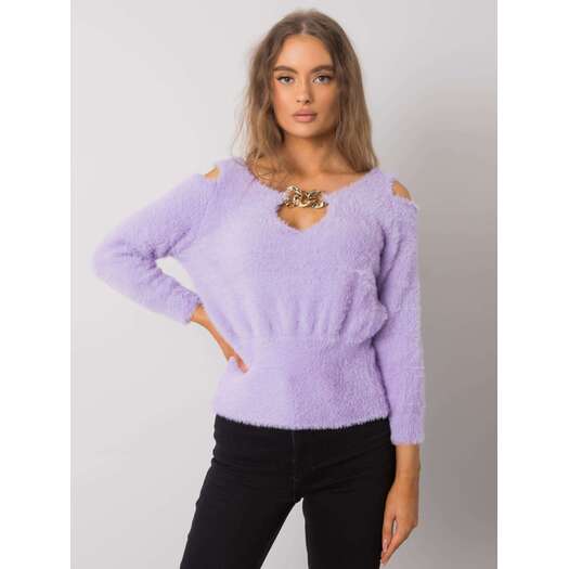 Sweter-LC-SW-7033.27X-jasny fioletowy