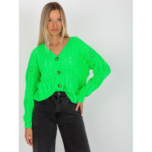 Sweter-LC-SW-8022.04P-fluo zielony