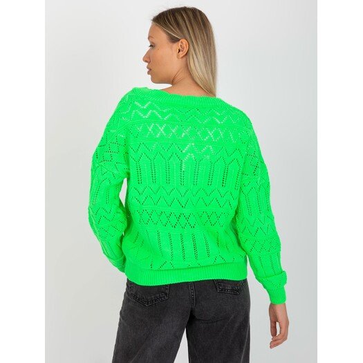 Sweter-LC-SW-8022.04P-fluo zielony