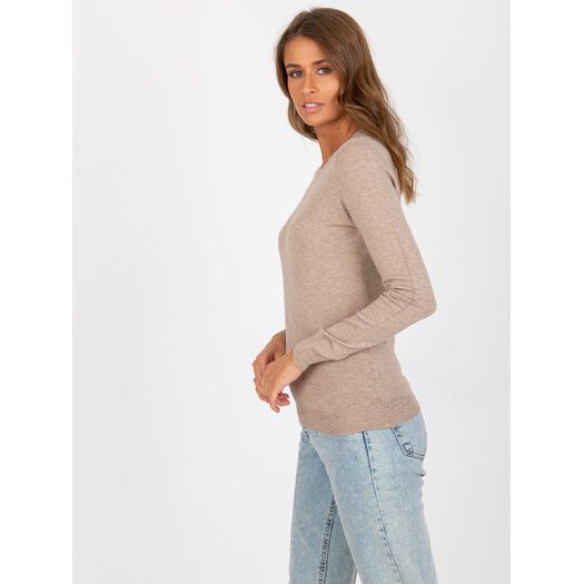 Sweter-NM-SW-J52001.06P-ciemny bezowy