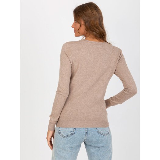 Sweter-NM-SW-J52001.06P-ciemny bezowy