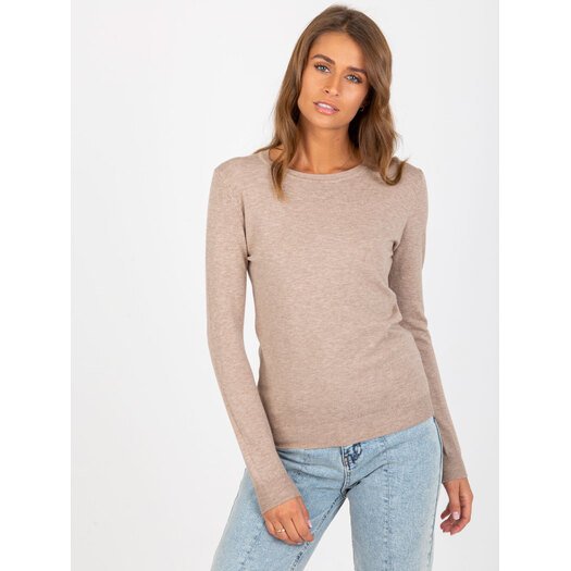 Sweter-NM-SW-J52001.06P-ciemny bezowy