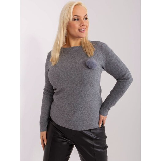 Sweter-PM-SW-PM-3706.10X-ciemny szary