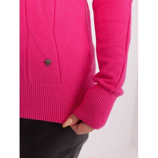 Sweter-PM-SW-PM688.64-ciemny różowy