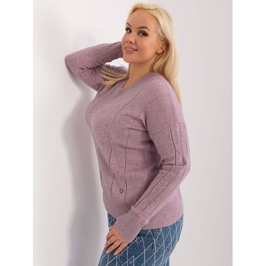 Sweter-PM-SW-PM688.64-fioletowy