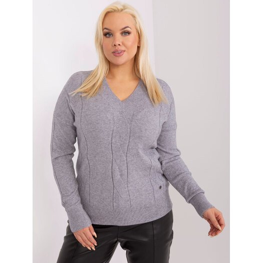 Sweter-PM-SW-PM688.64-szary