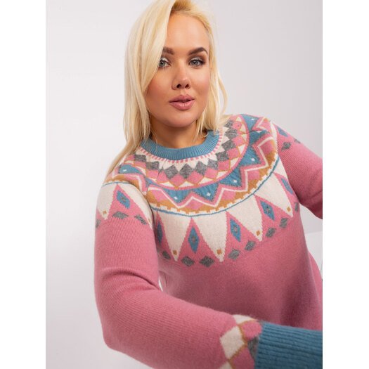 Sweter-PM-SW-PM837.31X-ciemny różowy